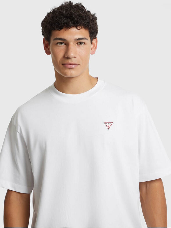 Oversized T-shirt with round neck - 4