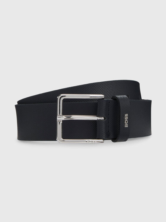 Leather belt with logo - 1