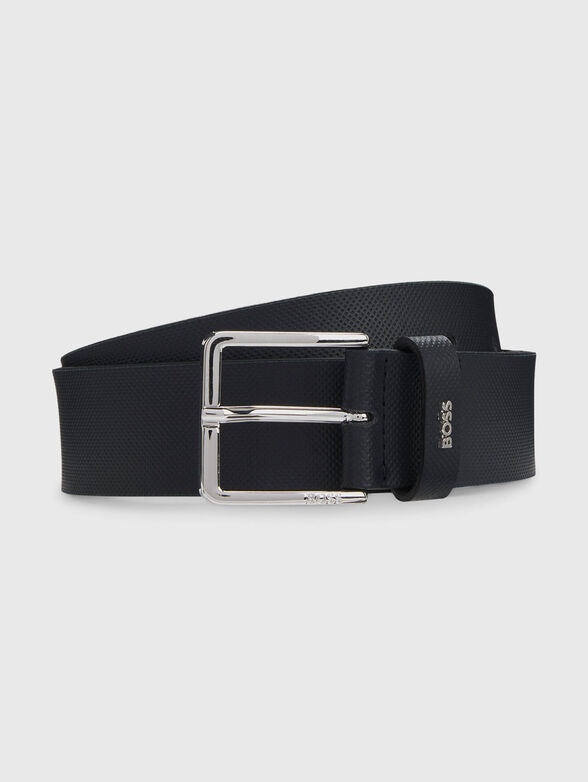 Leather belt with logo - 1