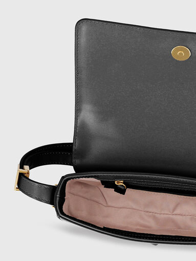 Black crossbody bag with top handle  - 4