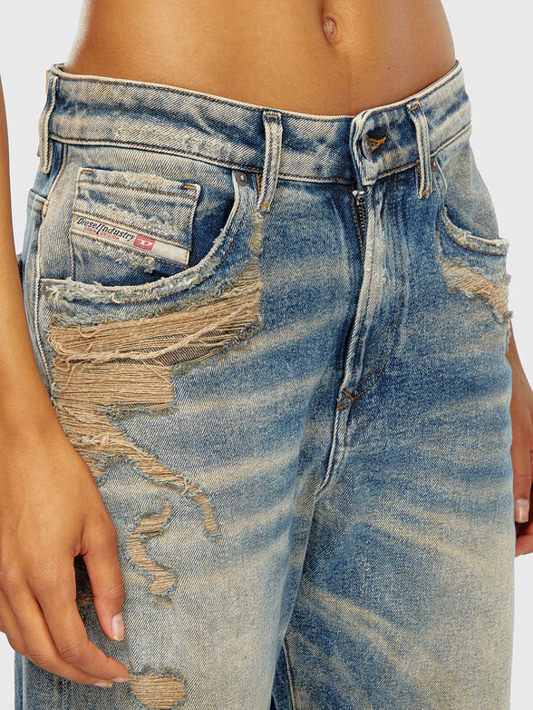 1999 D-REGGY jeans with washed effect and rips - 3