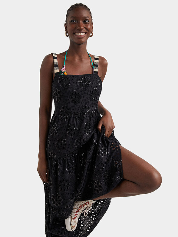 Swiss embroidery maxi dress - 4