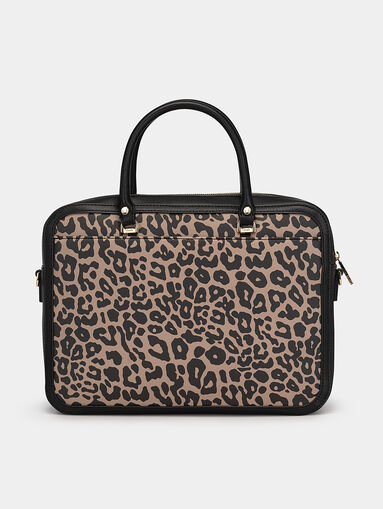 Laptop bag with animal print - 3