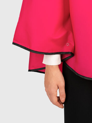 Black raincoat with contrast logo - 3