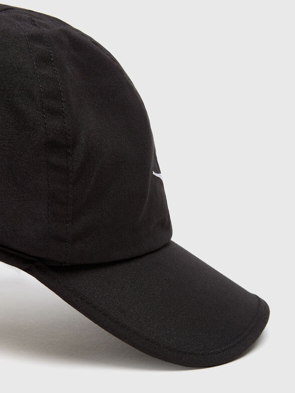 Black hat with logo embroidery  - 4