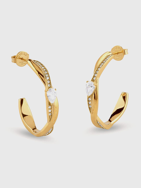 MULTI TWIST rhinestones earrings - 1