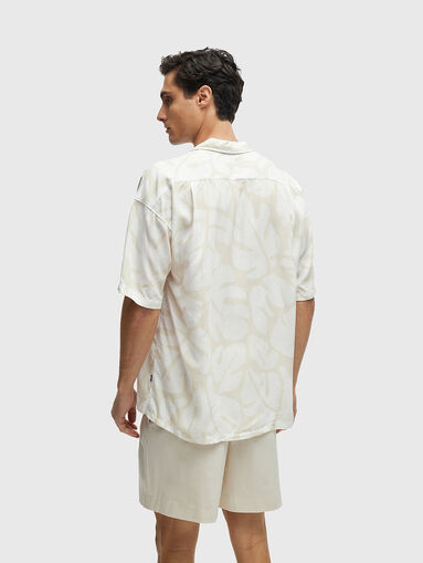 DREW lyocell shirt with floral motifs - 3