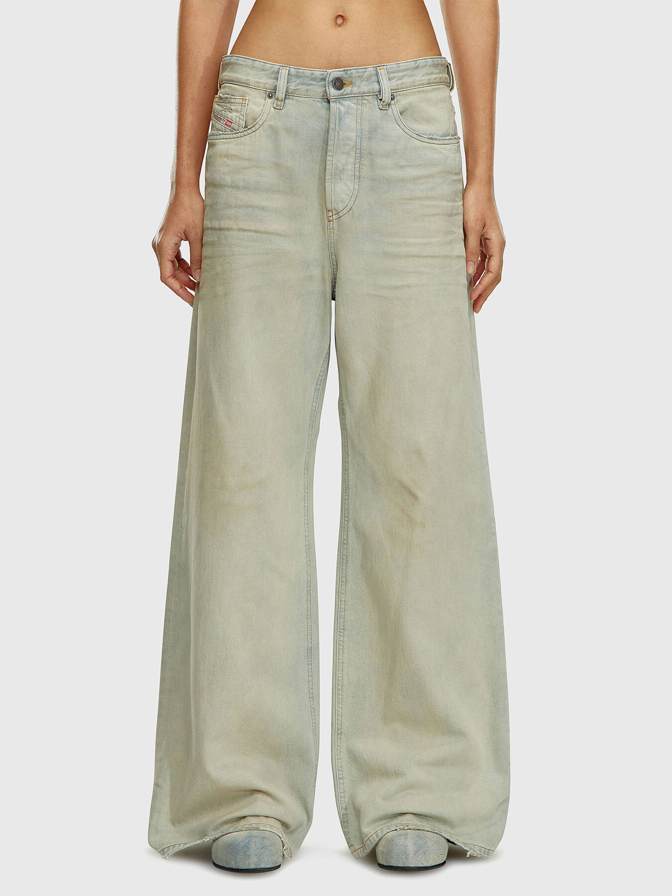 Diesel wide leg jeans store