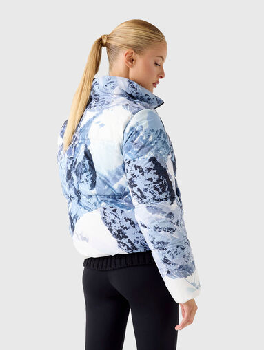 Cropped ski jacket with print - 3