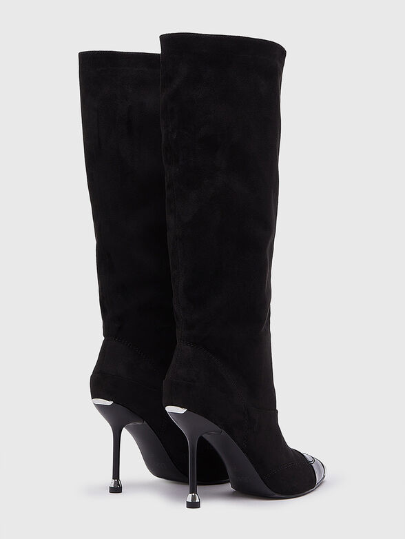 Black eco leather boots - 5