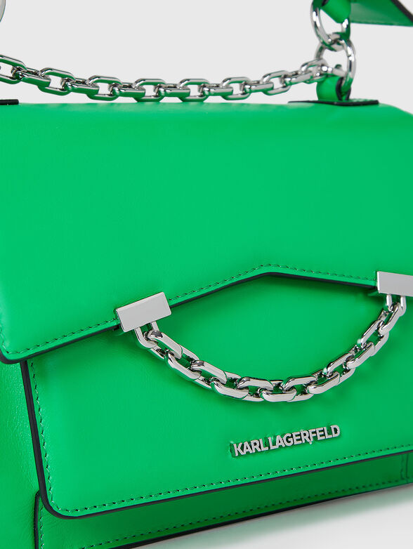 K/SEVEN GRAINY beige leather crossbody bag - 3