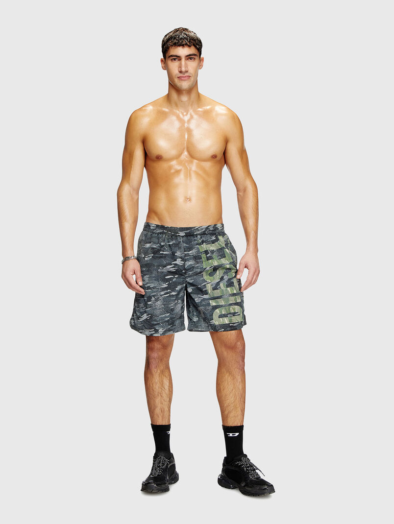 POWEL-47.5-UTLT beach shorts with logo detail - 3