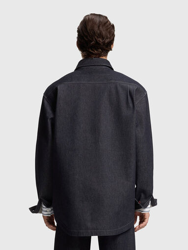 Denim shirt in dark blue - 3