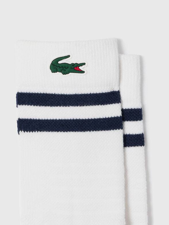 Socks with contrast stripes  - 2