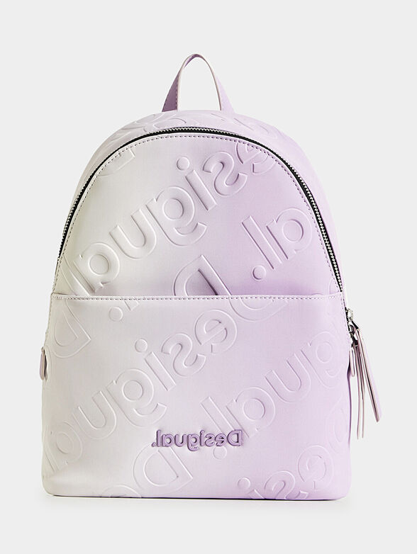 Backpack with embossed logo and ombre effect - 1