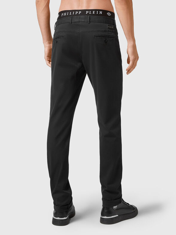 Slim fit trousers in black - 2