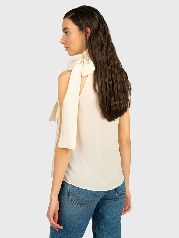 Silk top with ribbon - 3