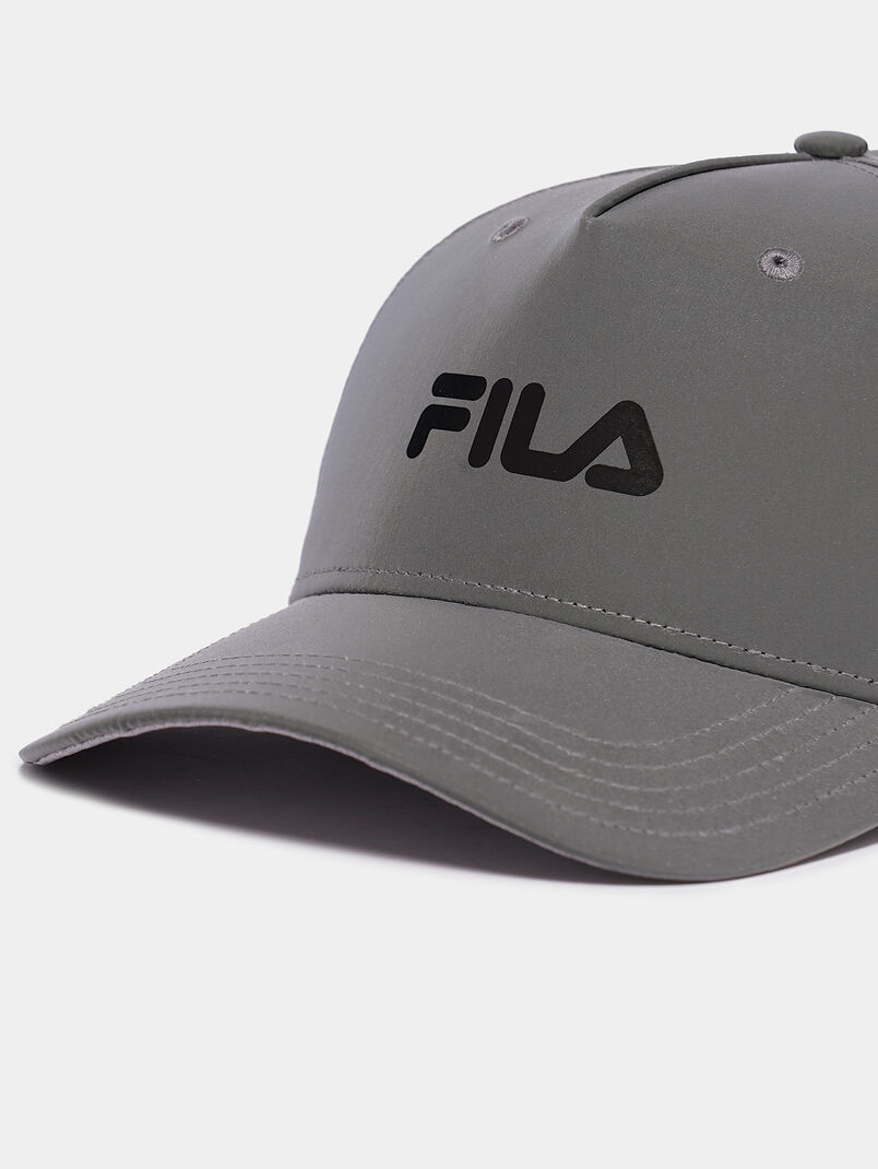 Unisex grey baseball hat with logo - 3