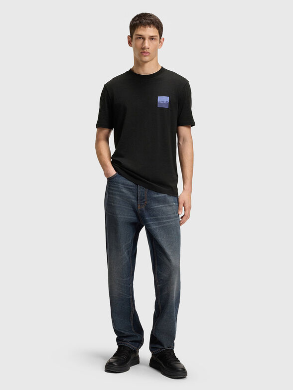 Cotton T-shirt with oval neckline - 2