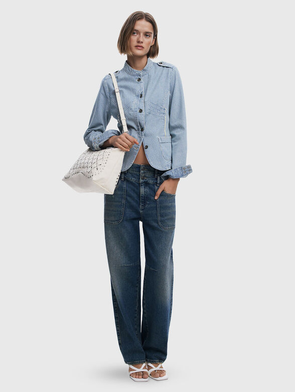 Medium perforated crossbody bag - 2