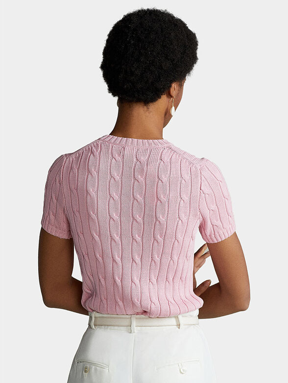 Pink sweater with short sleeve - 3