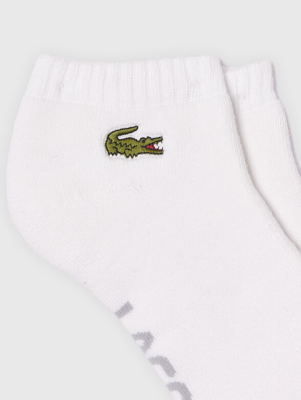 Set of two pairs of black socks with logo - 2