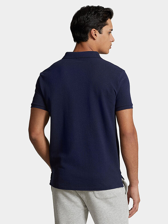 Cotton Polo-shirt with accent logo embroidery - 3