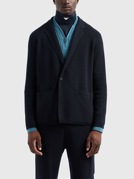 Плетен блейзър от вълнен бленд - 1