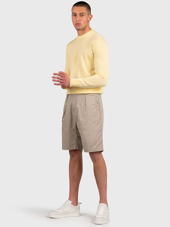 Round neck sweater with Levriero logo embroidery - 2