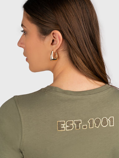 Cotton T-shirt with logo  - 3