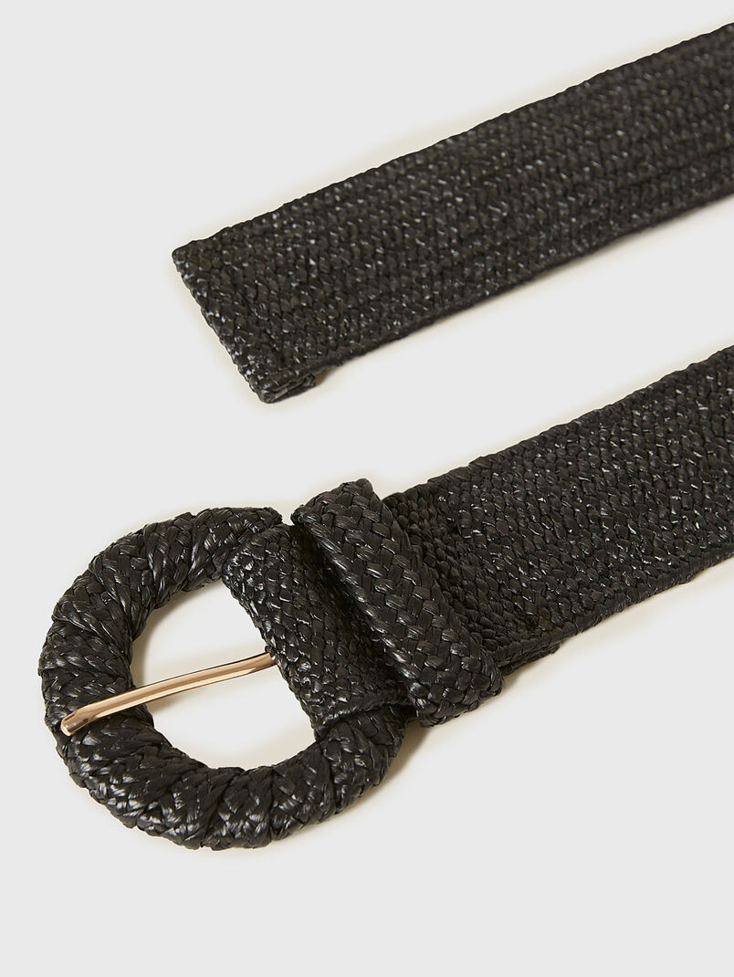 SUMMER GLAM black knitted belt - 3