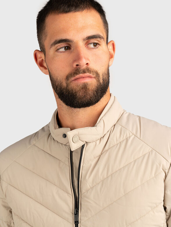 Padded jacket with quilted effect - 4