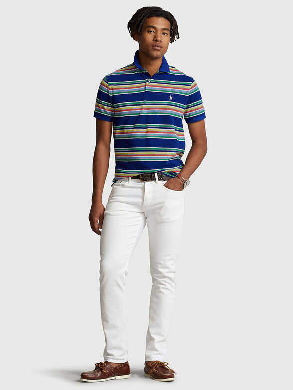 Polo-shirt with accent striped pattern - 2