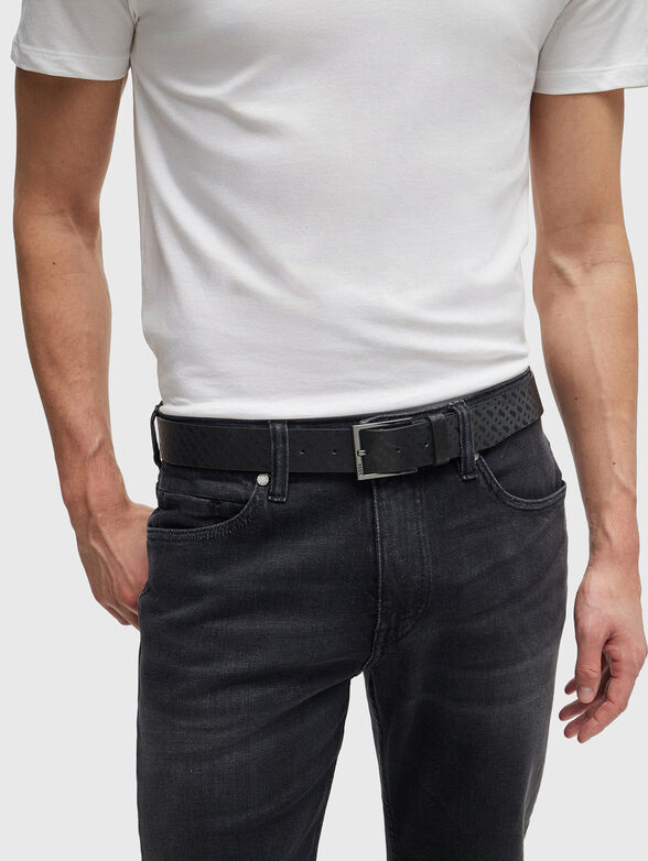Belt with monogram print - 3