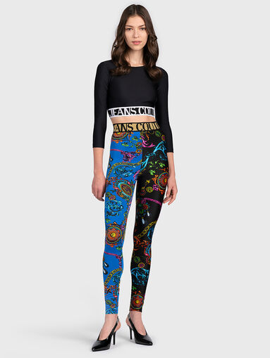 Leggings with logo print - 5