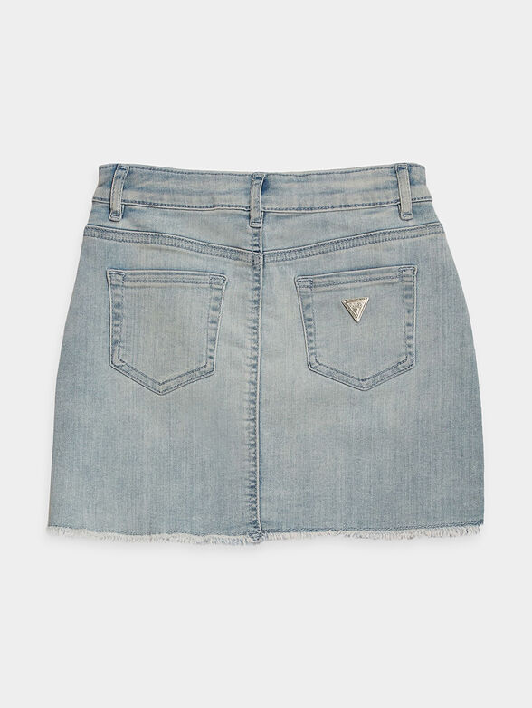 Denim mini skirt - 2