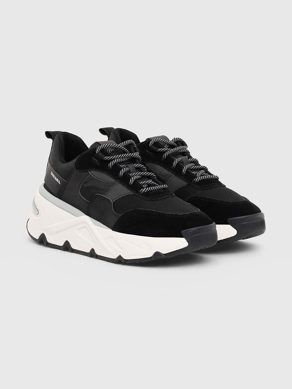 S-HERBY black sneakers with contrast sole - 2