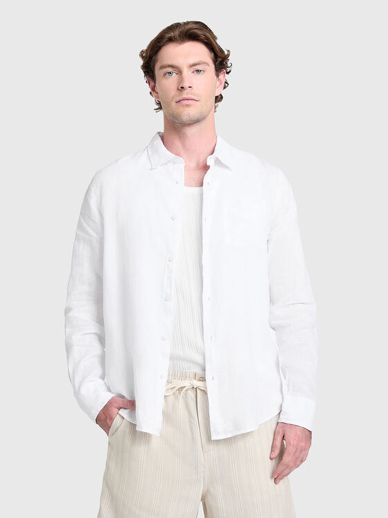 Ленена риза с дълъг ръкав - 1