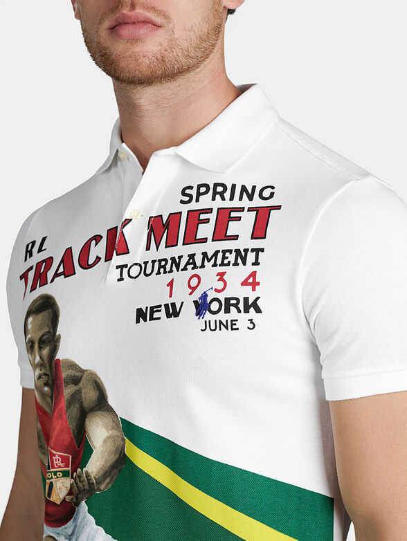 Polo-shirt with multicolor print - 3