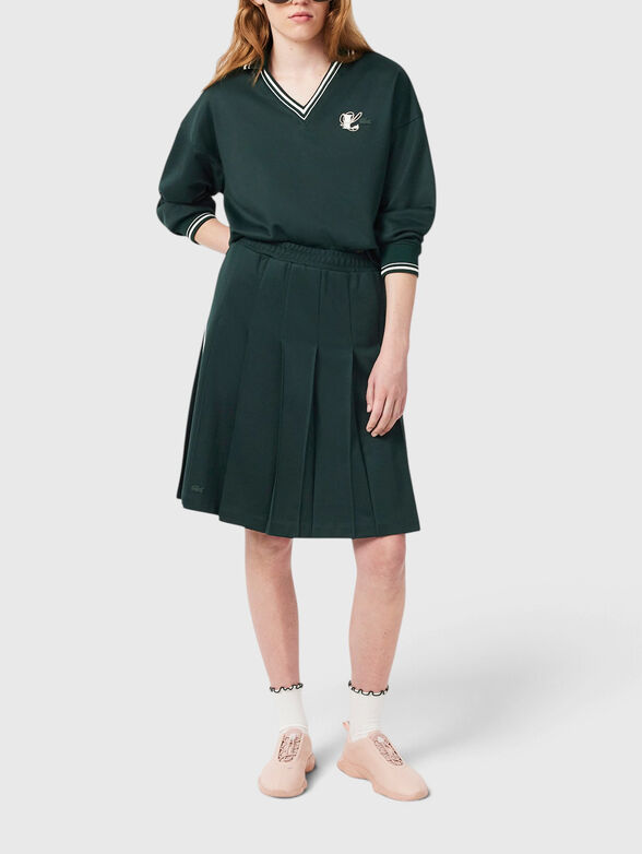 Pleated midi skirt - 4