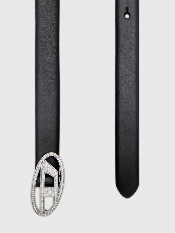 OVAL D LOGO B-1DR STRASS leather belt - 1