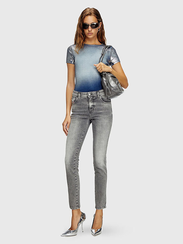 T-ELE-LONG-Q1 T-shirt with silver details - 2