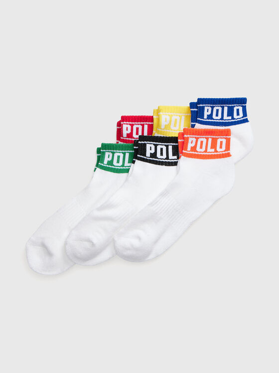 Set of six pairs of white socks - 1