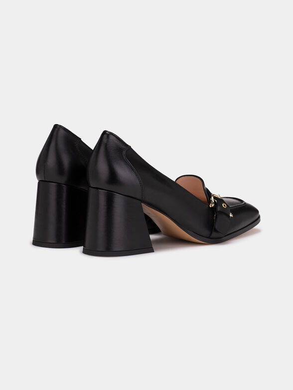 Black leather shoes - 3