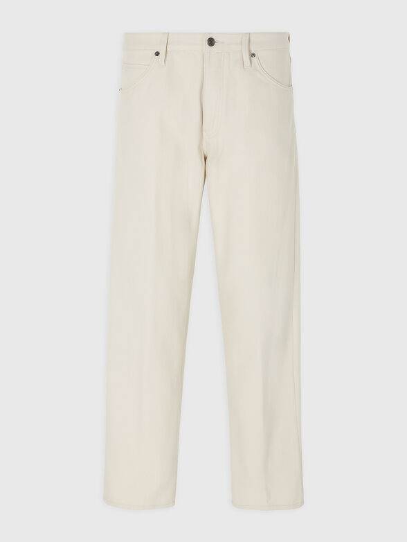 Straight jeans with logo detail - 1