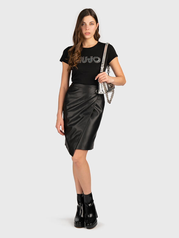 T-shirt with logo rhinestones - 2