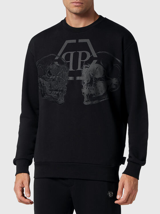 Sweatshirt with accent logo print - 1