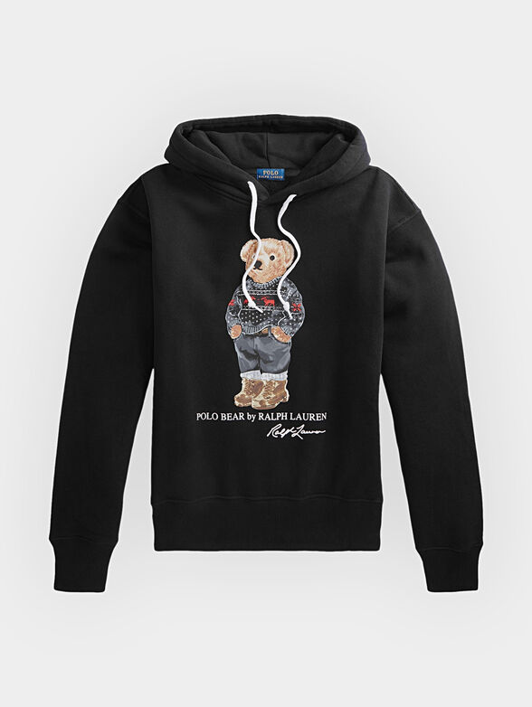 Hooded sweatshirt with Polo Bear print - 1