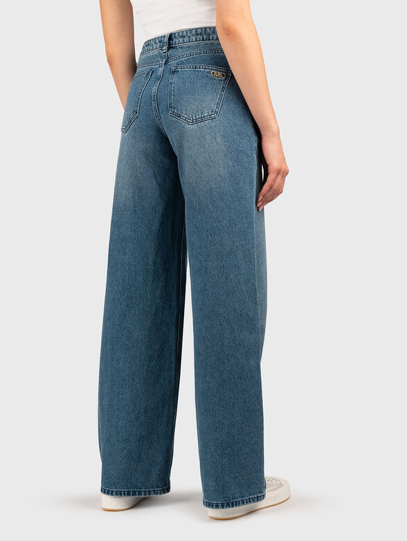 Jeans with wide legs and logo - 1