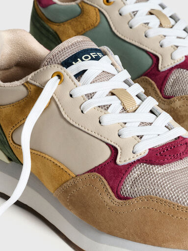 MADRID sports shoes in suede and textile - 4